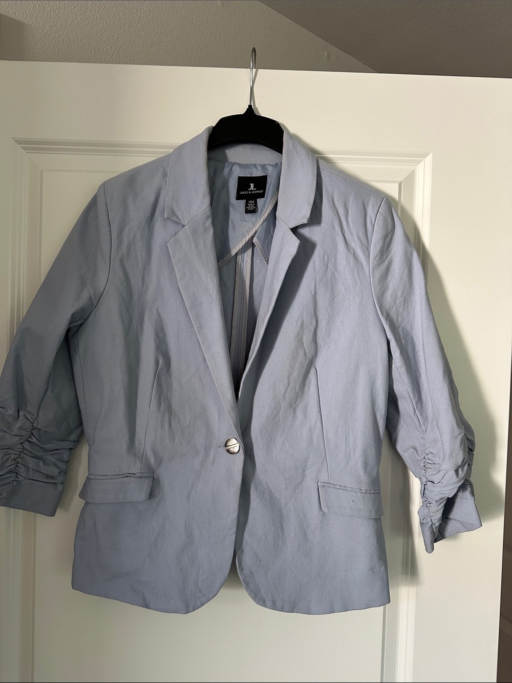 Jules & Leopold Light Blue Women's Single-Button Blazer